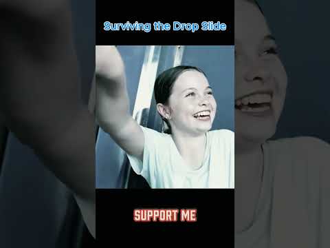 Surviving the Indoor Drop Slide  #salish #waterslide #jordan @jordanmatter
