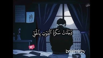 #آيات قرانية حالات واتس اب قران كريم بصوت القارئ اسلام صبحي سورة ق