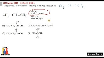 The product formed in the following multistep reaction is
