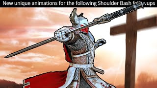 Warden New Animations For Shoulder Bash Followups