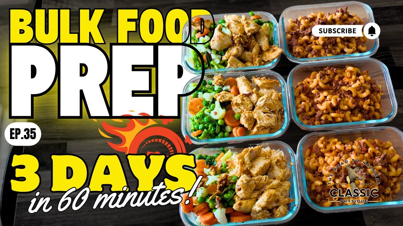 Bulk Day 35 // Clean BULKING BODYBUILDER Meal Prep - YouTube