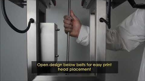 GLOBALTEK™ Bottomless Side Belt Transfer Conveyor Print Head Bracket for Bottom Coding