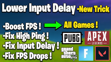 How To Lower Your Input Latency in ALL Games - NEW Trick!✅ Remove Keyboard & Mouse Input Lag