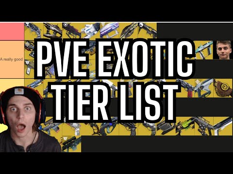 ALL EXOTIC WEAPONS TIER LIST (PVE EDITION) DESTINY 2 LIGHTFALL