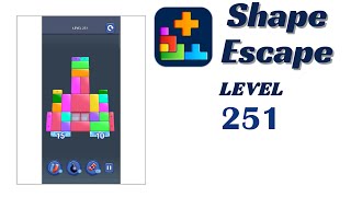 🔥 Shape Escape Level 251 Walkthrough | Can You Solve It? 🧠💥