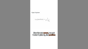 Steady State Error Equations - Part 2 (Control Systems)