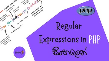 PHP Programming 25 - Regular Expressions (RegEx) - Sinhala