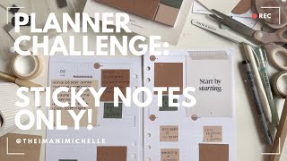 planner inspiration: sticky notes only! | plan with me