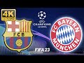 UEFA Champions League Highlights · FC Barcelona – Bayern München · FIFA 23 · PS5 4K UHD