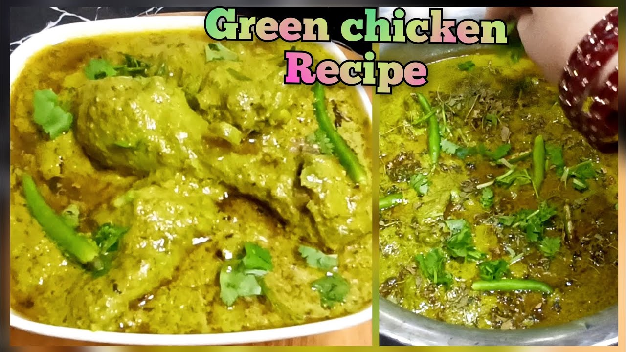 Hyderabadi most famous wedding special green chicken recipe 🍗l हरी चिकन हरियाली की रेसिपी😋 l
