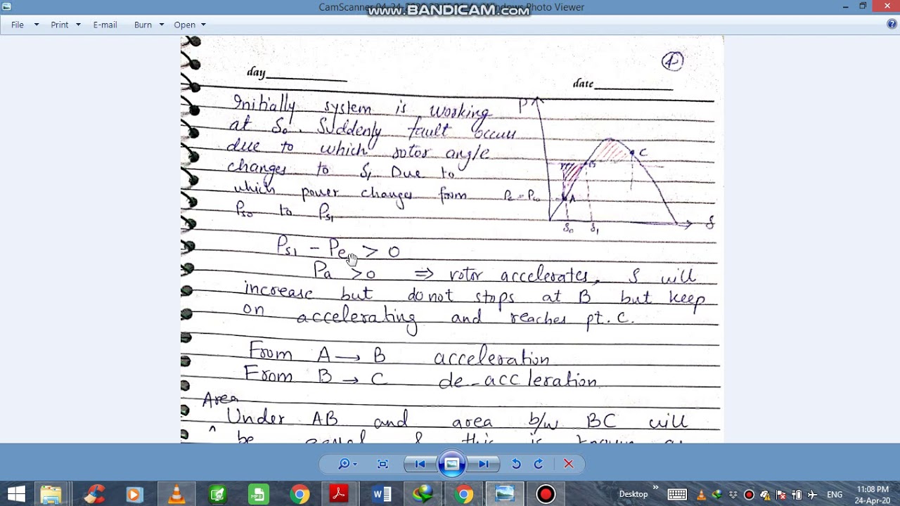 Power system operation and control(transient stability part 2)