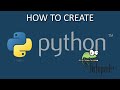 How to create python programs in notepad