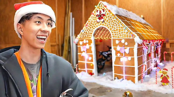 I Built A REAL Gingerbread House! (LIFE SIZE)