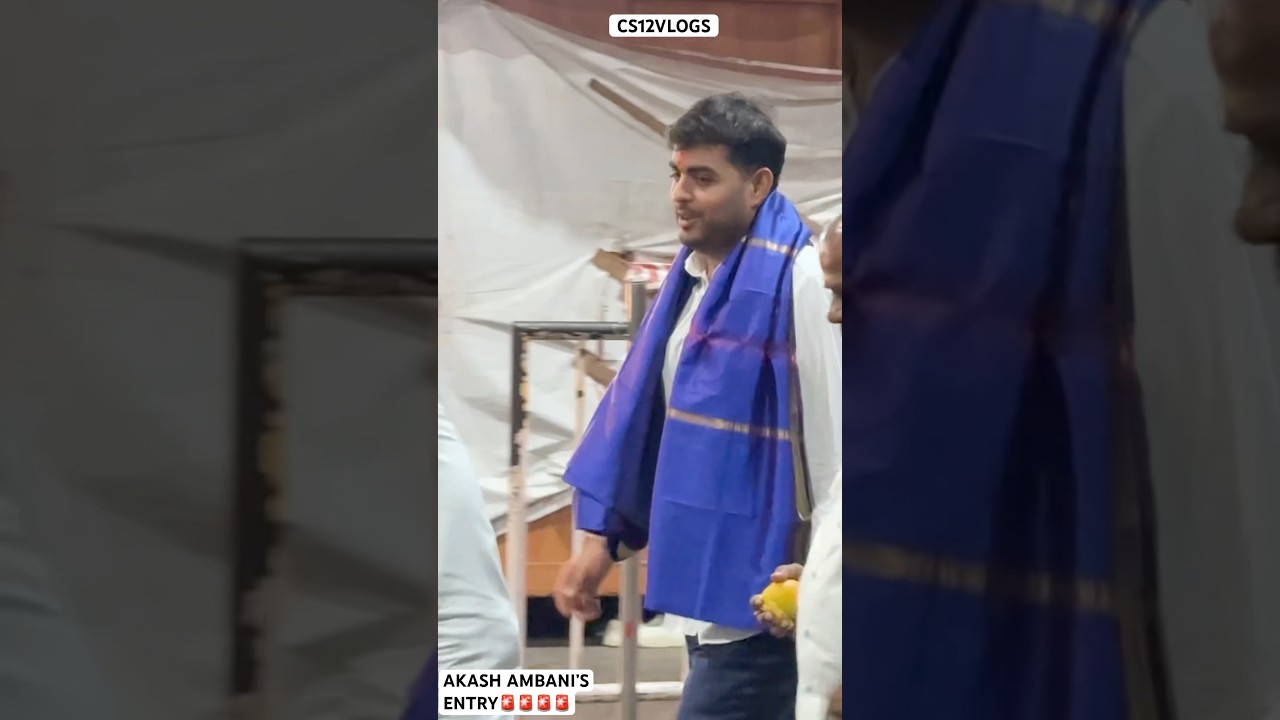 RICHEST INDIAN AKASH AMBANI’S ENTRY WITH SWAT VIP TASK SECURITY FORCE IN MUMBAI 