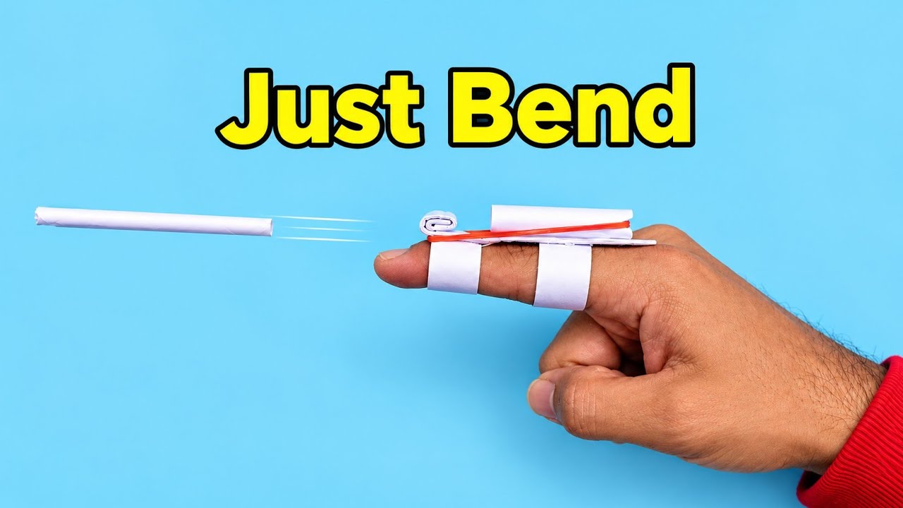 “Just Bend & Fire! 😱 Paper Finger Gun Tutorial | Time to Make - YouTube