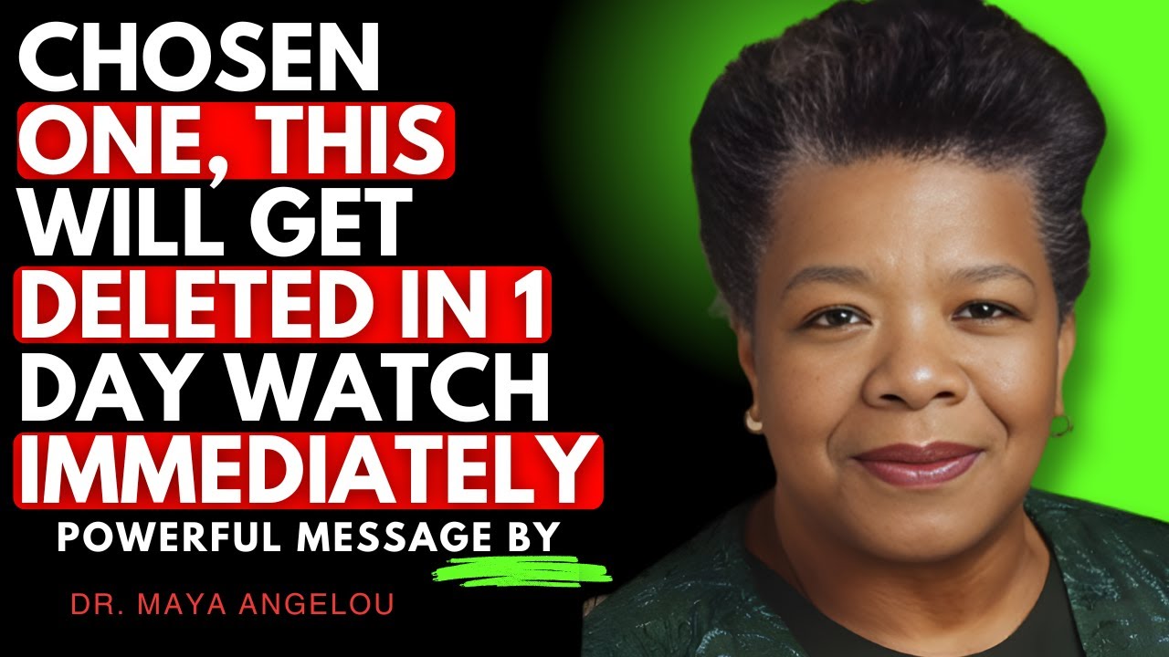 Chosen One, The Truth About Why You Feel Different _ Dr. Maya Angelou ...