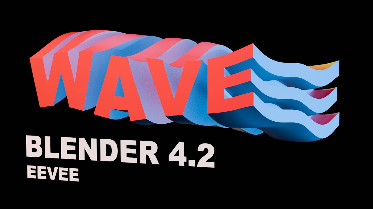 Wave Text Effect: Cinema 4D Style Animation In Blender 4.2 EEVEE - YouTube