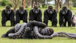 Celebrity Giant Python Tries to Kill Gorilla, What the Other Gorillas Did Will Shock You! Wealth