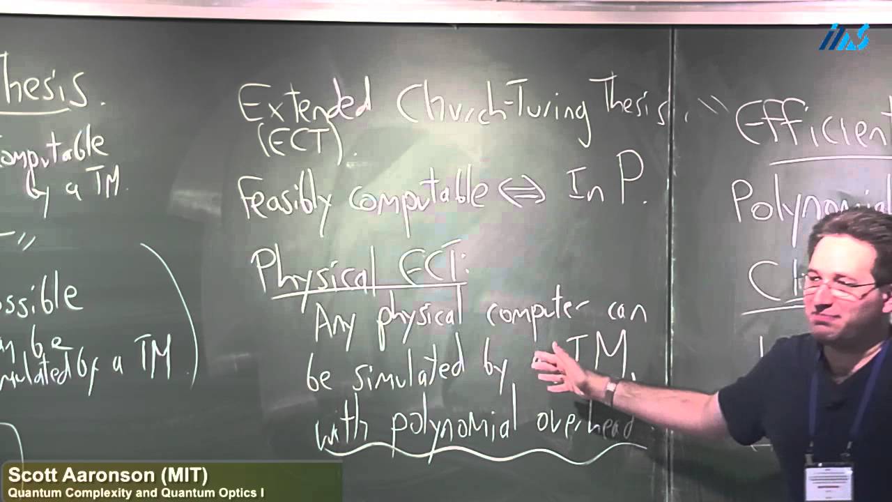 quantum computing whats it good for scott aaronson... Scott Aaronson (MIT)-Quantum Complexity and Quantum Optics I - YouTube