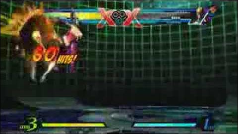 UMVC3 Trish TAC Infinite half-screen double jump all sides