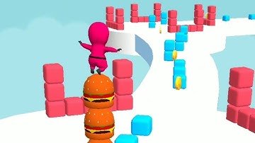 Cube Stacker Surfer 3D All Level Walkthrough Gameplay