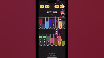 Water Sort Puzzle Level 1451 is TRICKY! 🎭 Unlock the Secret Now #shorts