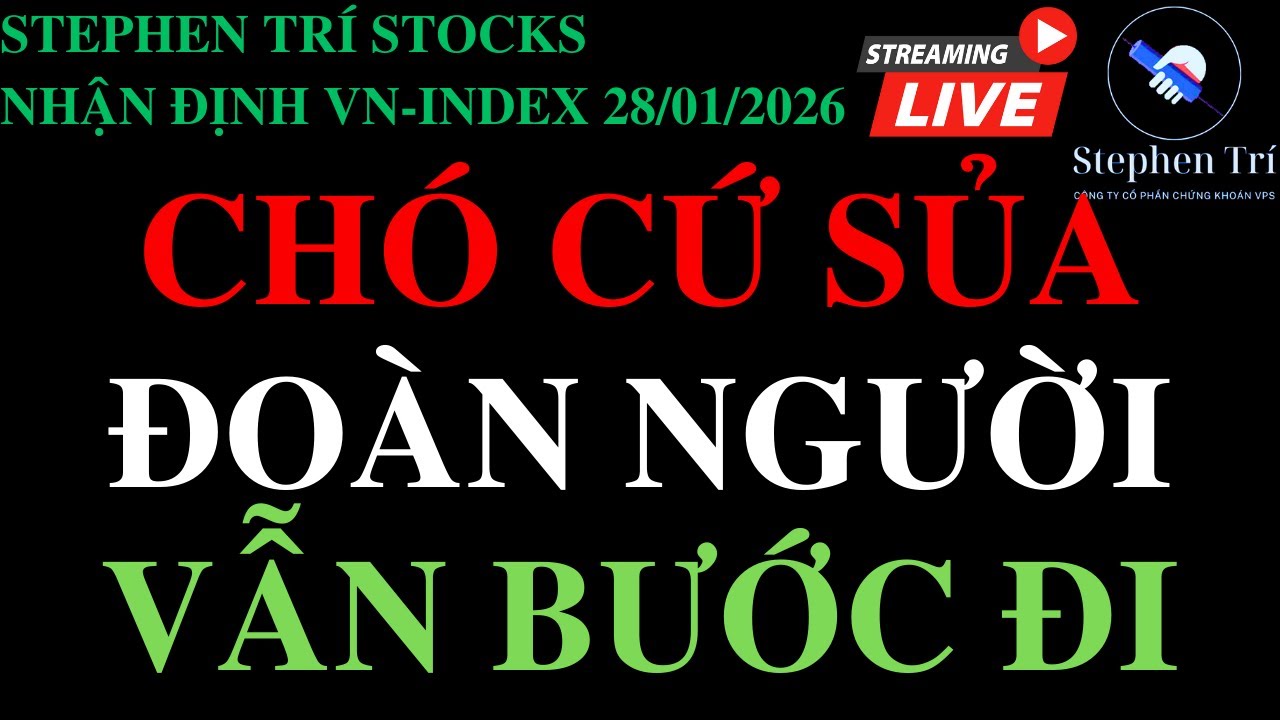 🔴VN-INDEX 28/01/2026: Chó sủa mặc chó đường ta ta cứ đi - King Kong sàn - Dầu khí trần