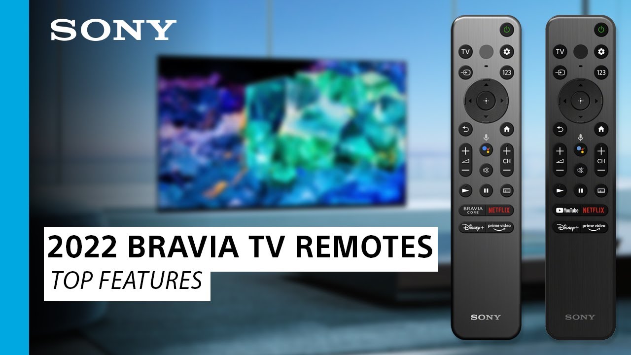 Sony 2022 BRAVIA® TV Remotes Product Overview YouTube