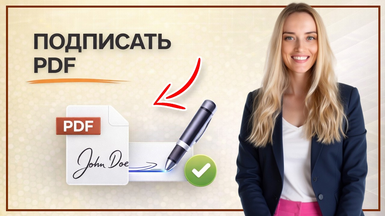 Как подписать ПДФ документ на ПК