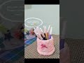 how to make organizer pen holder or vash with paper mache #bombalesong#copinessong#aesthetic #cute