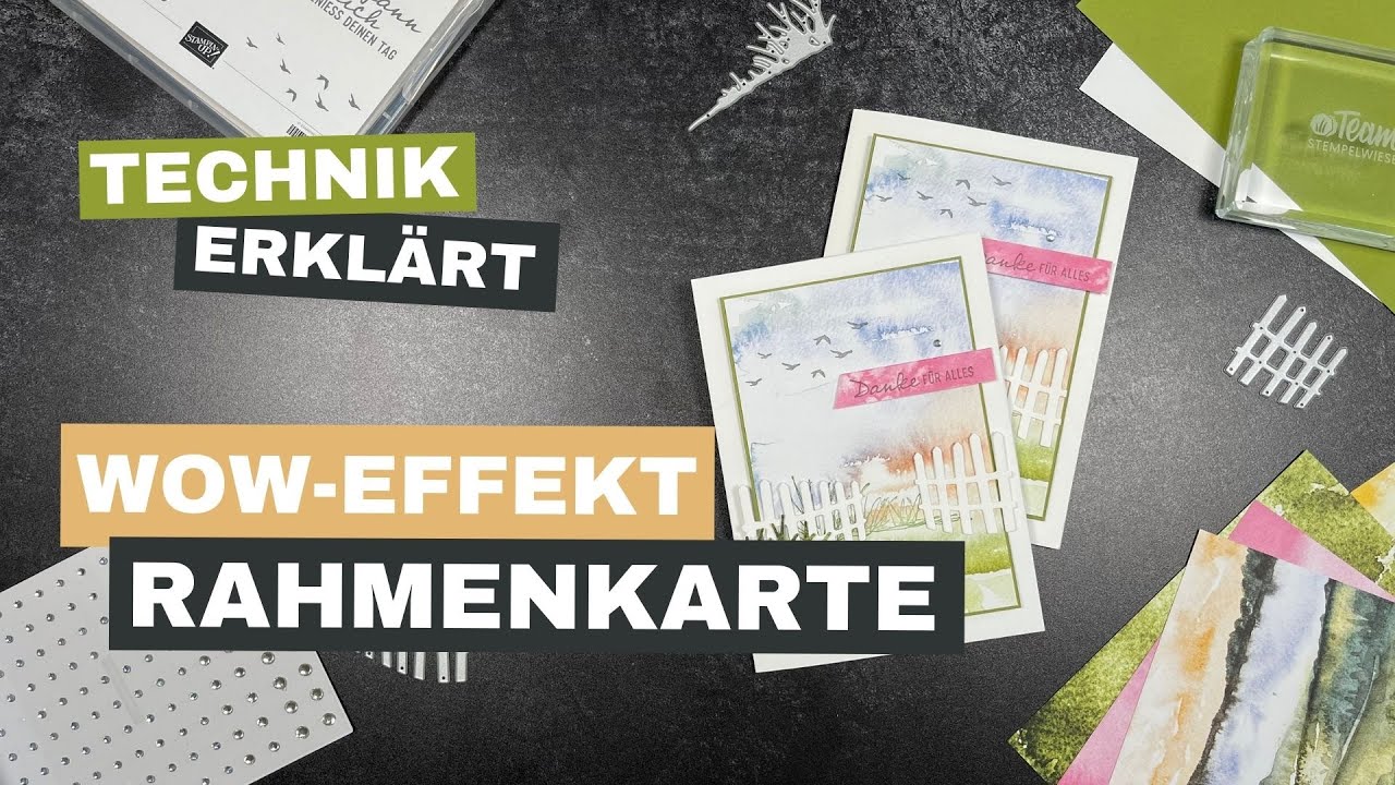 Shadow Box Card: besondere Kartenform  | Video Hop Team Stempelwiese