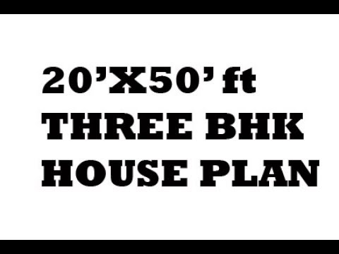  1000  sq  ft  20x50 3bhk best  House  plan  YouTube