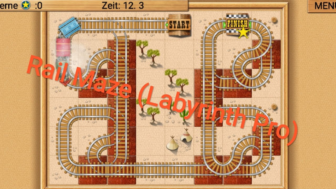 Rail Maze (Labyrinth Pro[Level 1-22]). - YouTube