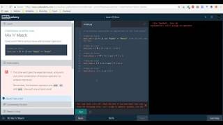 Playing Python Basic Conditionals & Control Flow from Codecademy