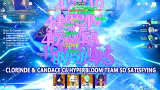 Clorinde & Candace C6 Hyperbloom Team so Satisfying - Multishot 4.7 Abyss Showcase