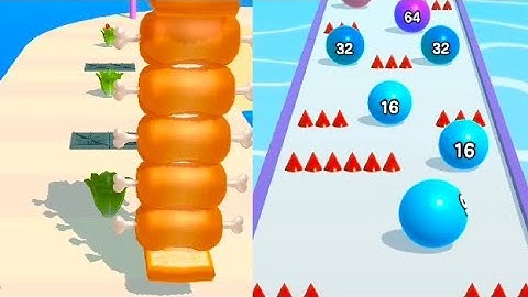 Sandwich Runner VS Ball Run 2048 - All Levels SpeedRun Gameplay Android iOS Ep3