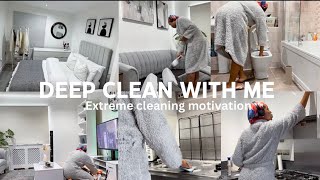 SPRING CLEAN WITH ME | Entire house deep cleaning | Extreme Cleaning Motivation + house tour