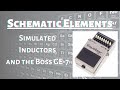 Schematic elements for guitar and effects simulated inductance and the boss ge7