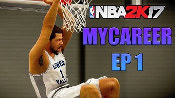 NBA 2K17 MYCAREER EP 1 - CREATION OF MY SHARPSHOOTING POINT GUARD!!! [The Prelude]