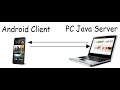 Android to PC Java TCP Sockets Tutorial Android Studio