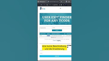 Deine Website für SAP User Exits! (Jede Transaktion!) 🚀