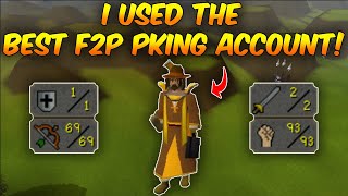 I USED The Best F2P PKING PURE ACCOUNT In F2P PKING [OSRS]