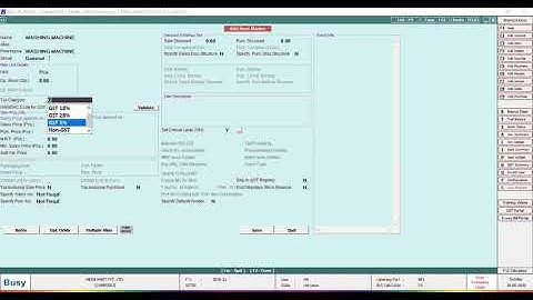 HOW TO CREATE,MODIFY AND DELETE  STOCK ITEMS IN BUSY