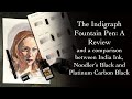 The indigraph pen a review and comparison between waterproof fountain pen inks and india ink