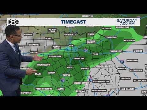 DFW Weather: Latest forecast and timeline for next rain chances - YouTube