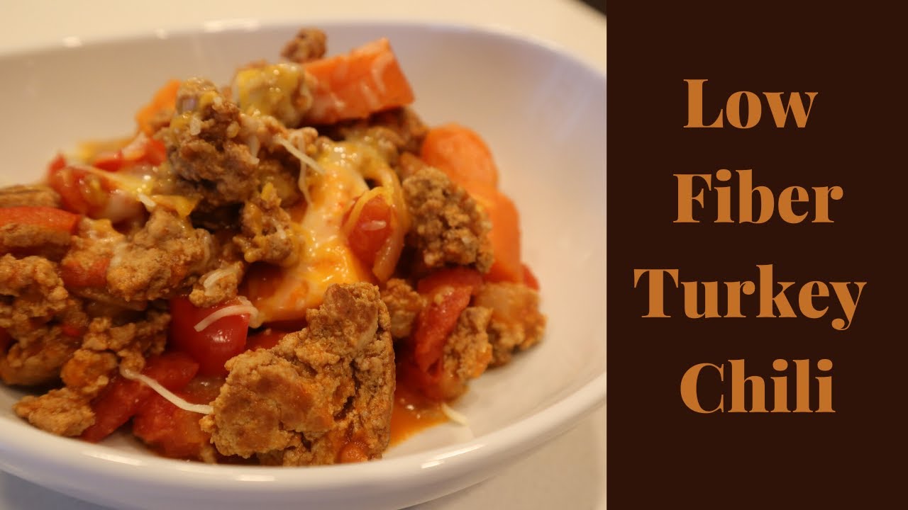 LOW FIBER PALEO Turkey Chili Perfect for Crohn's, Ulcerative Colitis