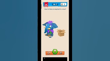 IQ boost | level 6 Which colour can you mostly seen ? | level 7 How to hide an elephant in a box ?
