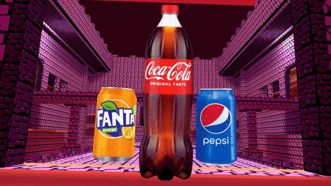 MASHUP! Coca-Cola, Fanta, and Pepsi CRAZY CHASE In Pizza Tower | Gmod Nextbots