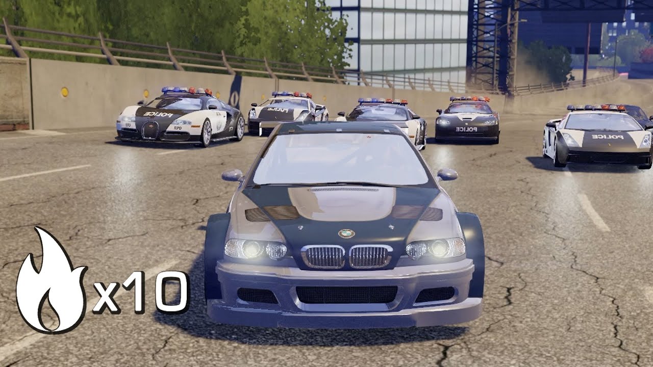 NFS Most Wanted - BMW M3 GTR VS The Removed Heat Level 10