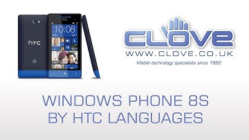 HTC 8S Languages